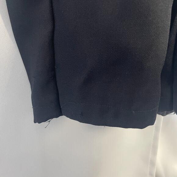 Joan Walters Vintage Jumpsuit Size 12 Black Solid Gold Beaded Retro Disco 80s - Picture 10 of 16